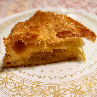 Tarta de hojaldre de la pastelería francesa obrador.