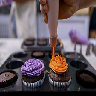 Cupcakes de la pastelería francesa obrador.